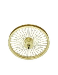 16 Steel Front Wheel 72 Spoke 14gGold 3/8 Axle Single...